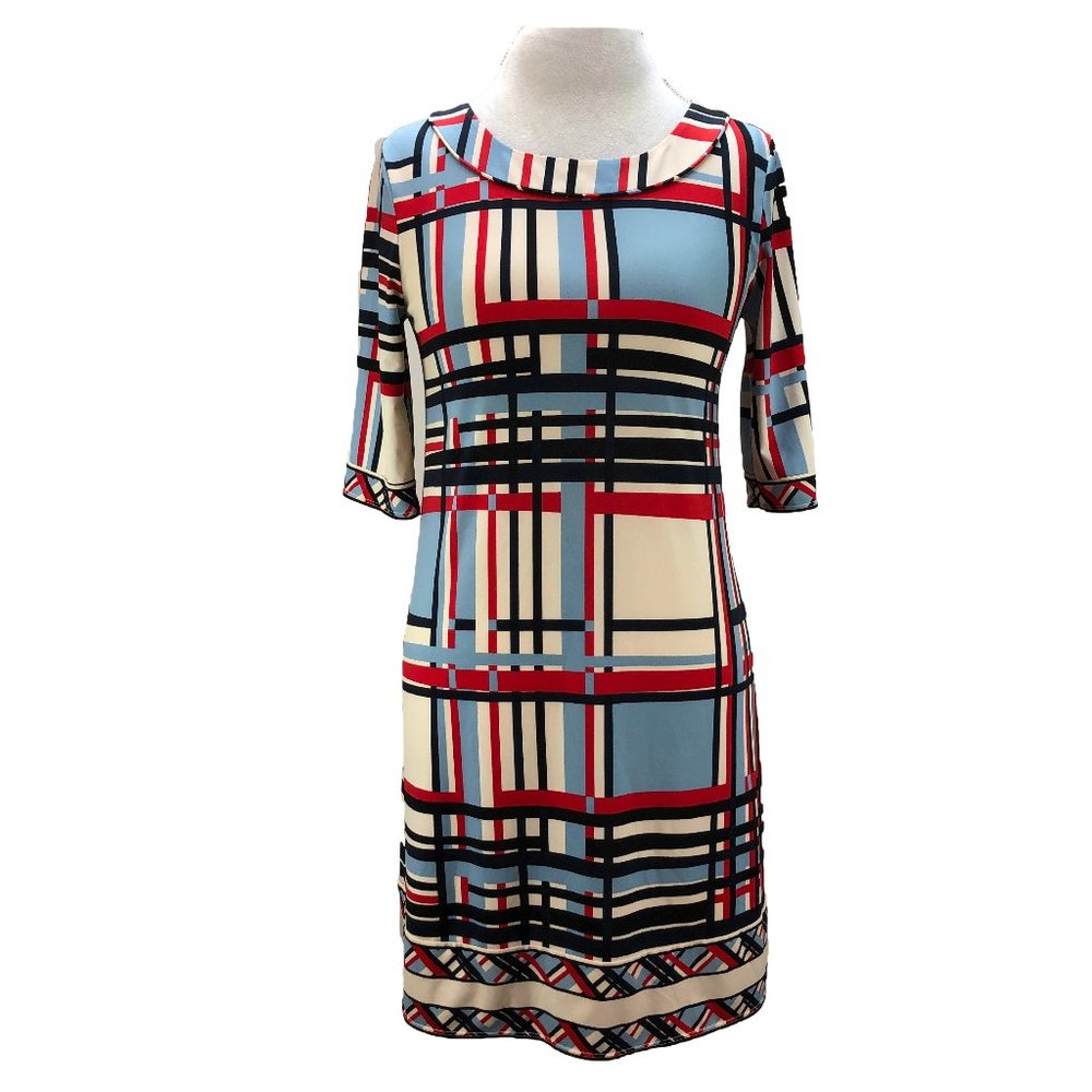 BCBG MAXAZRIA sheath dress - elbow length sleeves - SZ S